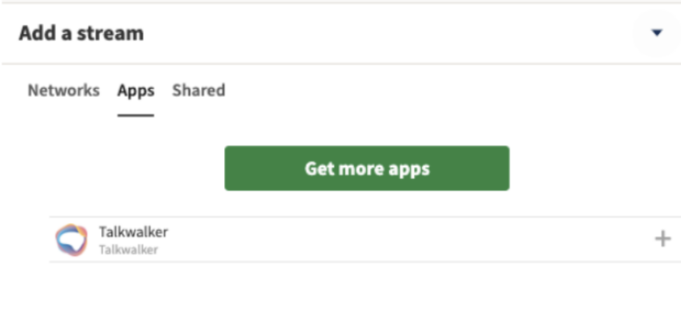 preview of Hootsuite social listening streams install